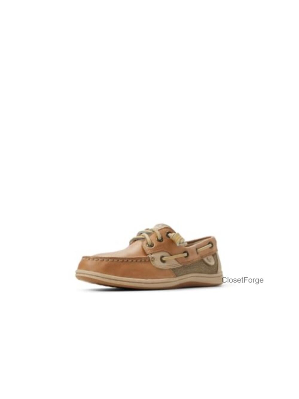 Women's Leather Boat Shoes 3-Eye Lace-Up Flat Low Top Casual